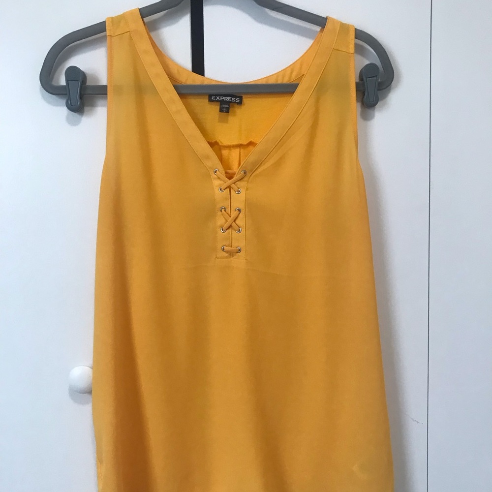 Yellow blouse tank